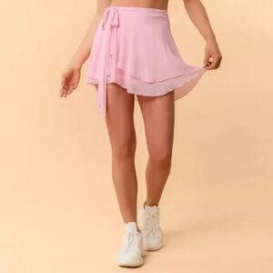 Blogilates Women's Dance Studio Wrap Skort - Pink